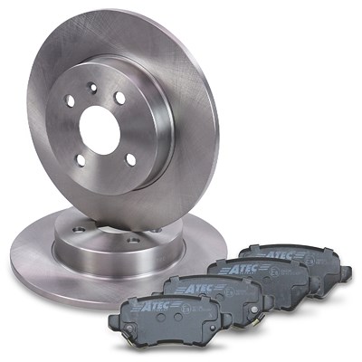 Atec Satz Bremsscheiben+Bremsbeläge hinten 4-Loch für Opel von Atec