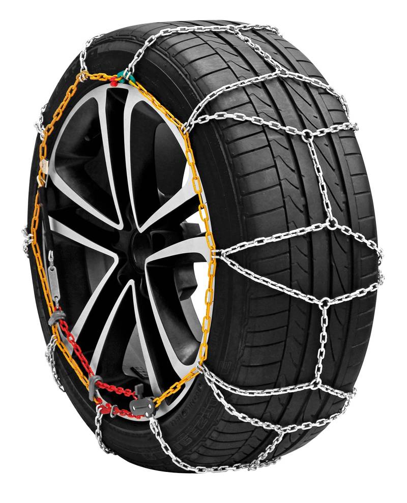 Schneeketten 9 mm Gruppe 12 - Größe 215/55 R18 - Zulassung Onorm 5117, TÜV, GS von Famry