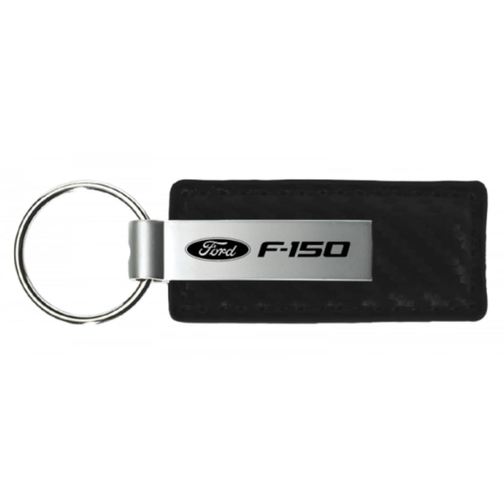 Ford F-150 Schwarz Carbon Faser Textur Leder Schlüsselanhänger Ford F-150 Schwarz Carbon Faser Textur Leder Schlüsselanhänger von Au-TOMOTIVE GOLD