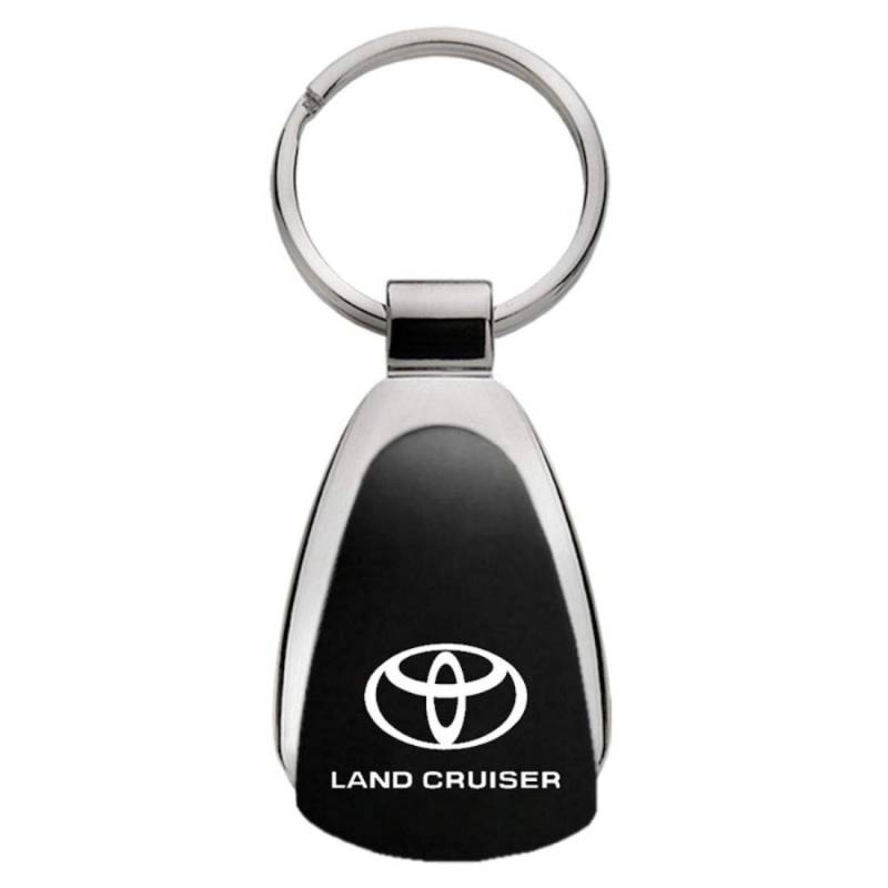 Toyota Tropfenförmiger Schlüsselanhänger mit der Aufschrift „Land Cruiser“ von AU-TOMOTIVE GOLD