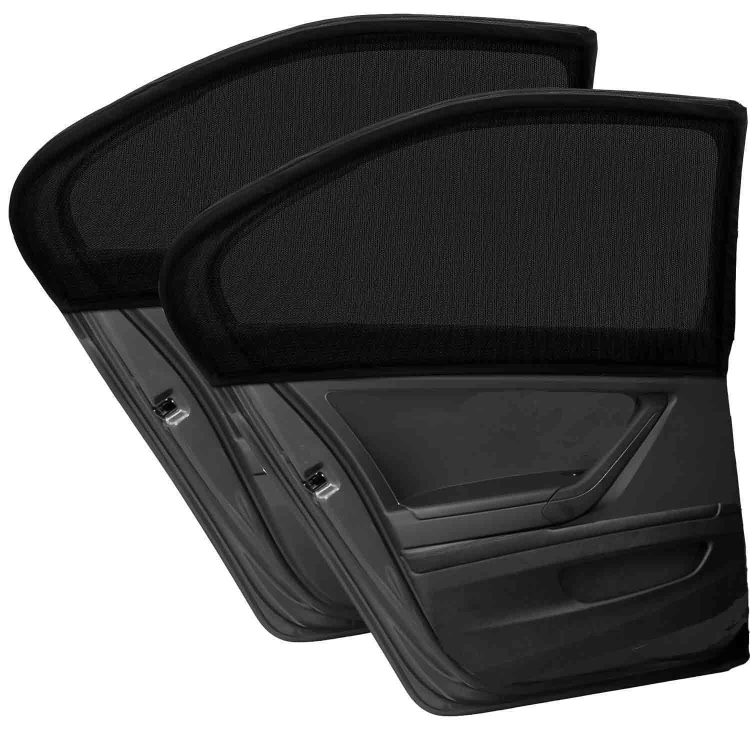 Sonnenschutz Auto Baby, 2 Stück Universal Auto Seitenfenster Sonnenschutz für Heckfenster, UV-Schutz Netz mit Mesh-Material für Baby Sicherheit und Haustiere von AuFiiy
