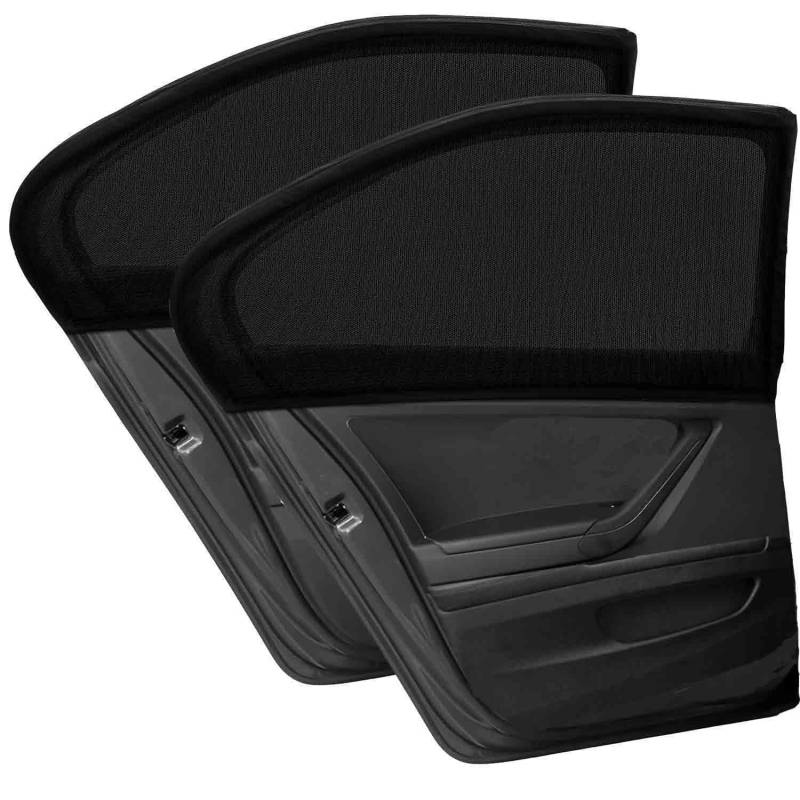 Sonnenschutz Auto Baby, 2 Stück Universal Auto Seitenfenster Sonnenschutz für Heckfenster, UV-Schutz Netz mit Mesh-Material für Baby Sicherheit und Haustiere von AuFiiy