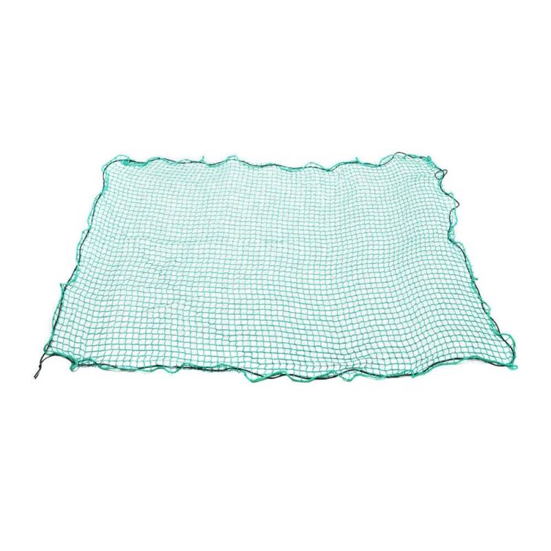 Aublinto Anhängernetz 2,5 x 3,5 mit Eckmarkierungen Anhänger Netz mit Spanngummi zur optimalen Ladungssicherung Netz für Anhänger mit Gummiseil von Aublinto