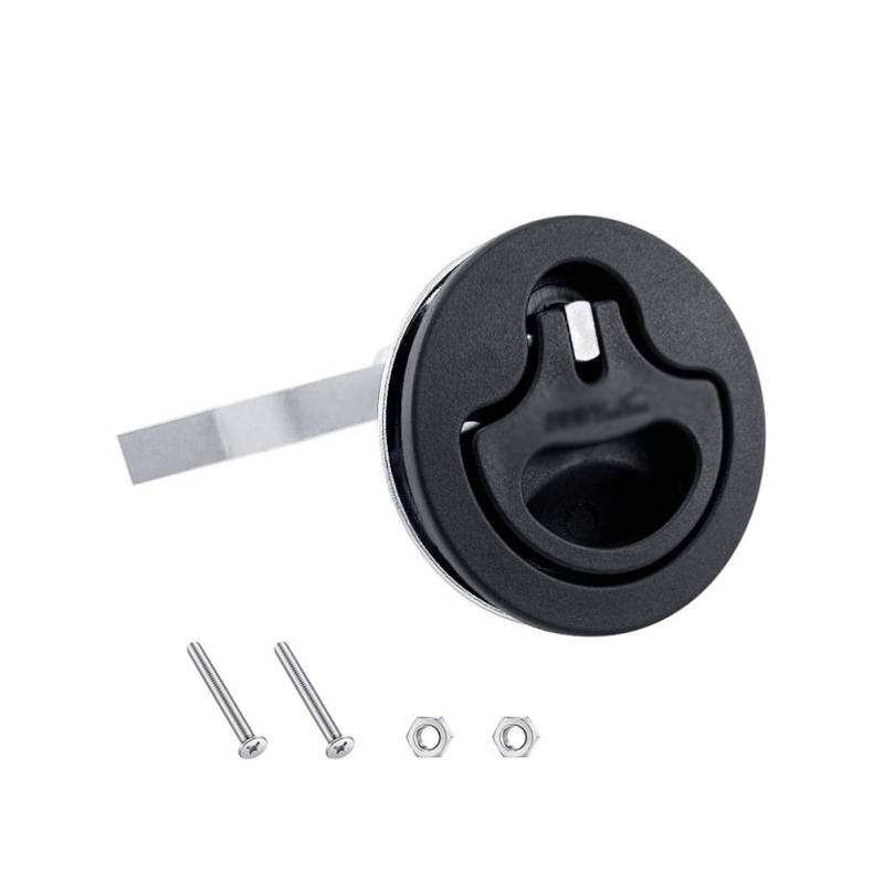 Aublinto Hatch Latch,2 Zoll Flush Hatch Locker Boot Slam Latch Boot Flush Pull Latch Flush Pull Luke Slam Latch aus Nylon Riegel Slam Latch für RV Marine Boot Yacht von Aublinto