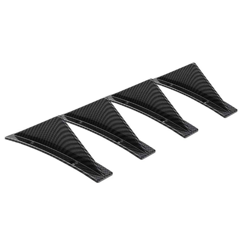 Aublinto Heckstoßstange Canards Splitter,4 STK Universal Auto Heckstoßstange Diffusor Spoiler Anti-Crash Spoiler Lip Splitter Auto Heckstoßstange Diffusor Haifischflosse Kit für Auto LKW SUV Aublinto Heckstoßstange Canards Splitter,4 STK Universal Auto Heckstoßstange Diffusor Spoiler Anti-Crash Spoiler Lip Splitter Auto Heckstoßstange Diffusor Haifischflosse Kit für Auto LKW SUV von Aublinto