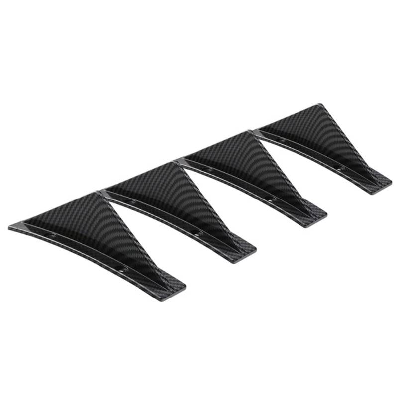 Aublinto Heckstoßstange Canards Splitter,4 STK Universal Auto Heckstoßstange Diffusor Spoiler Anti-Crash Spoiler Lip Splitter Auto Heckstoßstange Diffusor Haifischflosse Kit für Auto LKW SUV von Aublinto