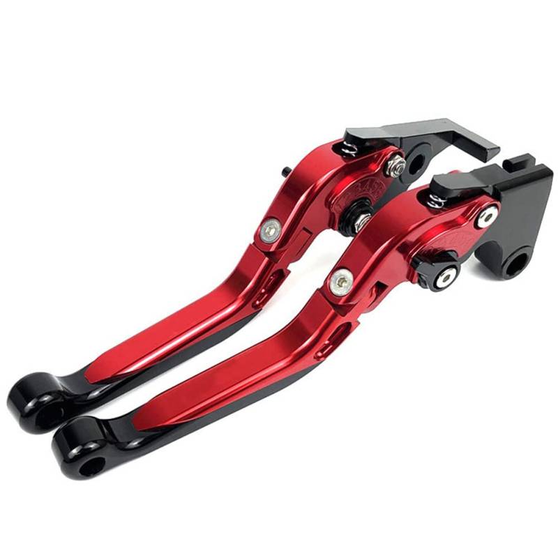 Aublinto Motorrad Bremshebel aus Aluminiumlegierung, Bremsgriff für Kawasaki Z1000 Z900 Z800 Z650 (17-21 Jahre), Rot von Aublinto
