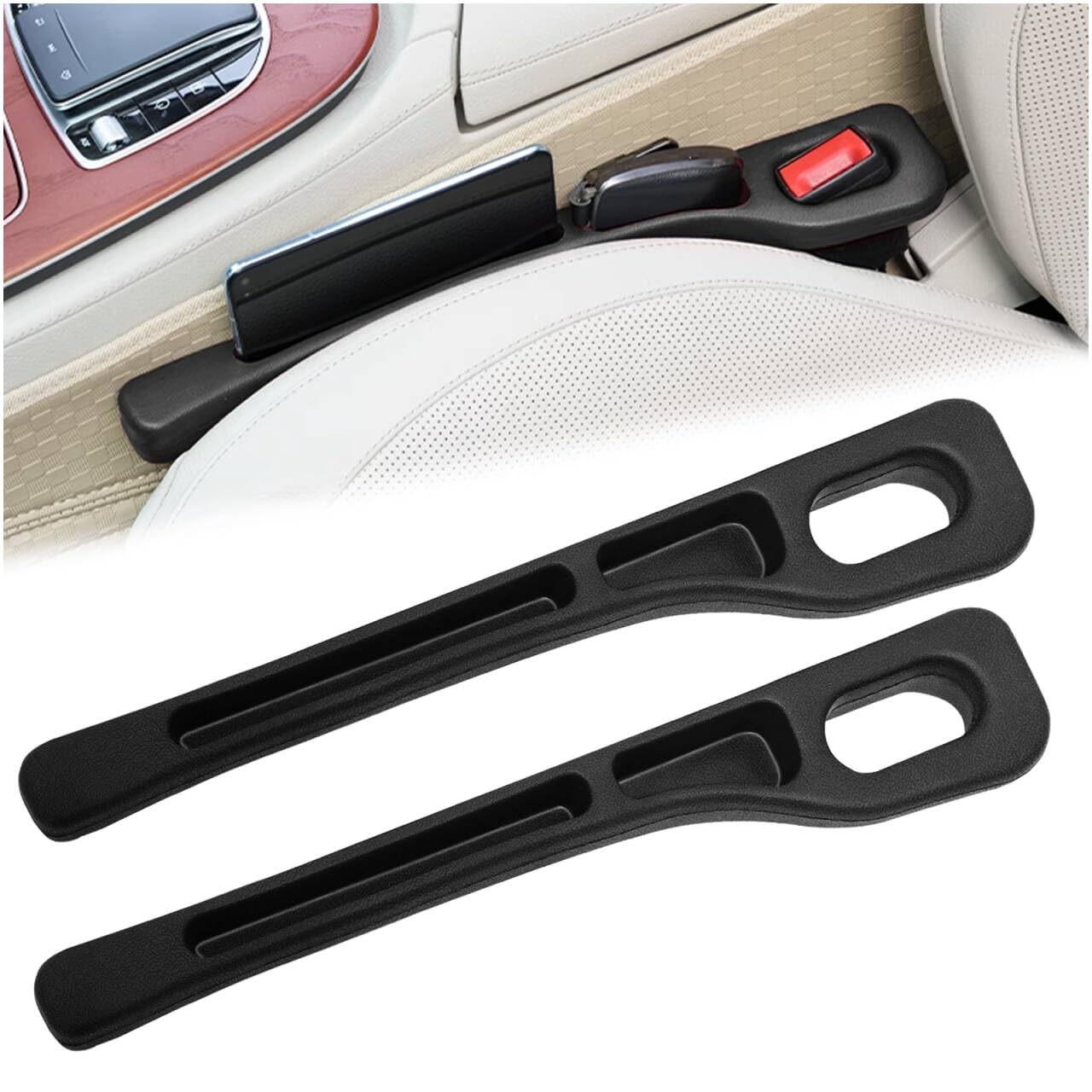 Audasi 2 Stück Aufbewahrungsbox für Autositze,Autositz Lücke Füller Organisator Universal Autositz Lücke Stecker Lagerung Autozubehör auslaufsicher Füllung Streifen Tool für Auto SUV LKW (schwarz) Audasi 2 Stück Aufbewahrungsbox für Autositze,Autositz Lücke Füller Organisator Universal Autositz Lücke Stecker Lagerung Autozubehör auslaufsicher Füllung Streifen Tool für Auto SUV LKW (schwarz) von Audasi