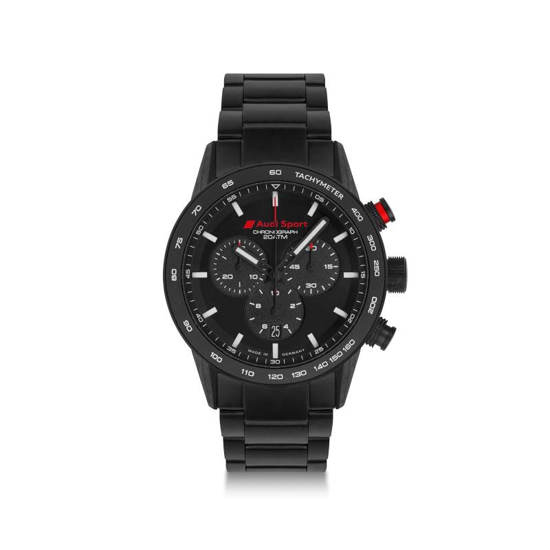 Audi collection 3102200500 Chronograph Armbanduhr Uhr Wechselarmband Herren, schwarz von Audi collection