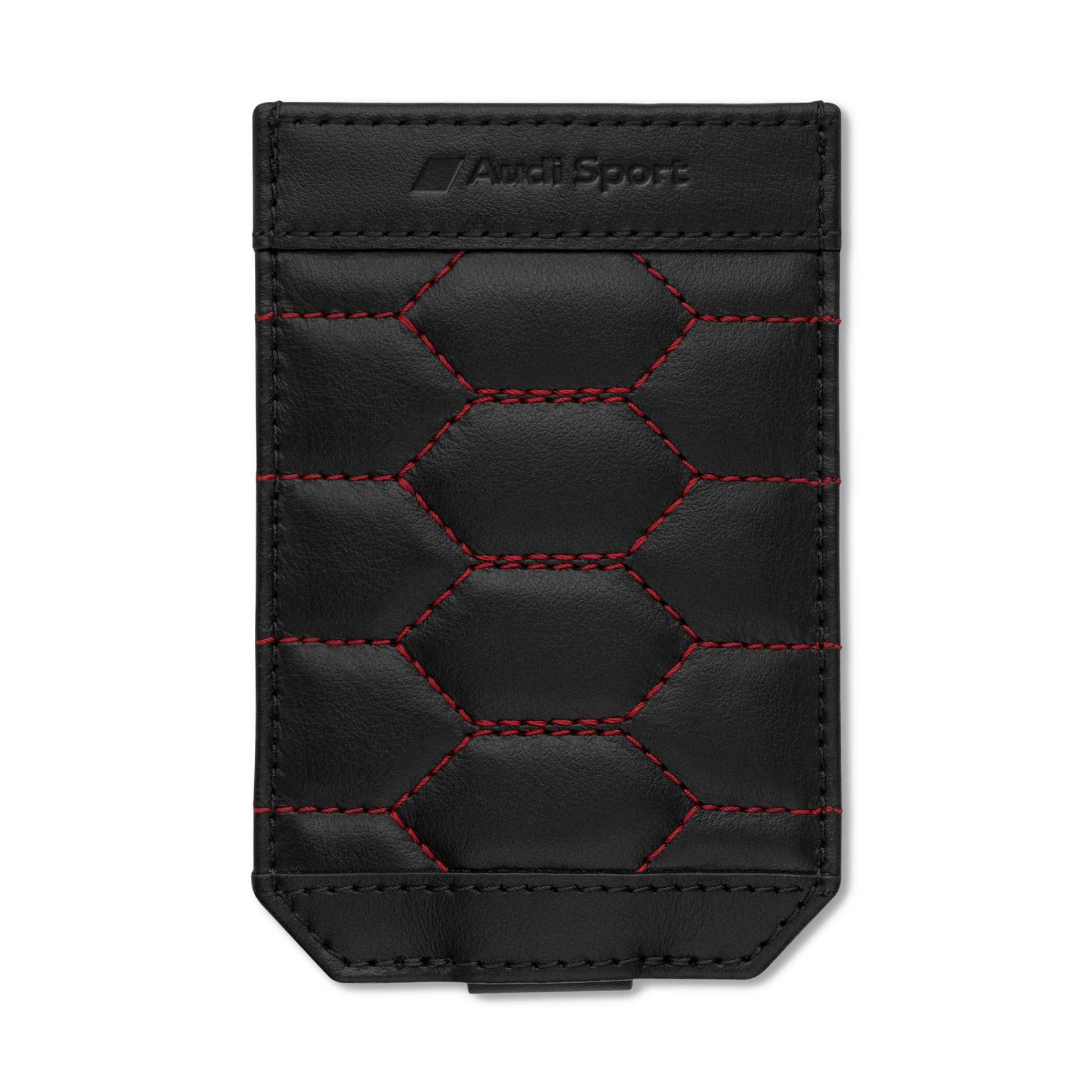 Audi 3152201400 Fahrzeugschlüsseletui Etui Autoschlüssel Case Leder Wabenmuster, schwarz/rot Audi 3152201400 Fahrzeugschlüsseletui Etui Autoschlüssel Case Leder Wabenmuster, schwarz/rot von Audi collection