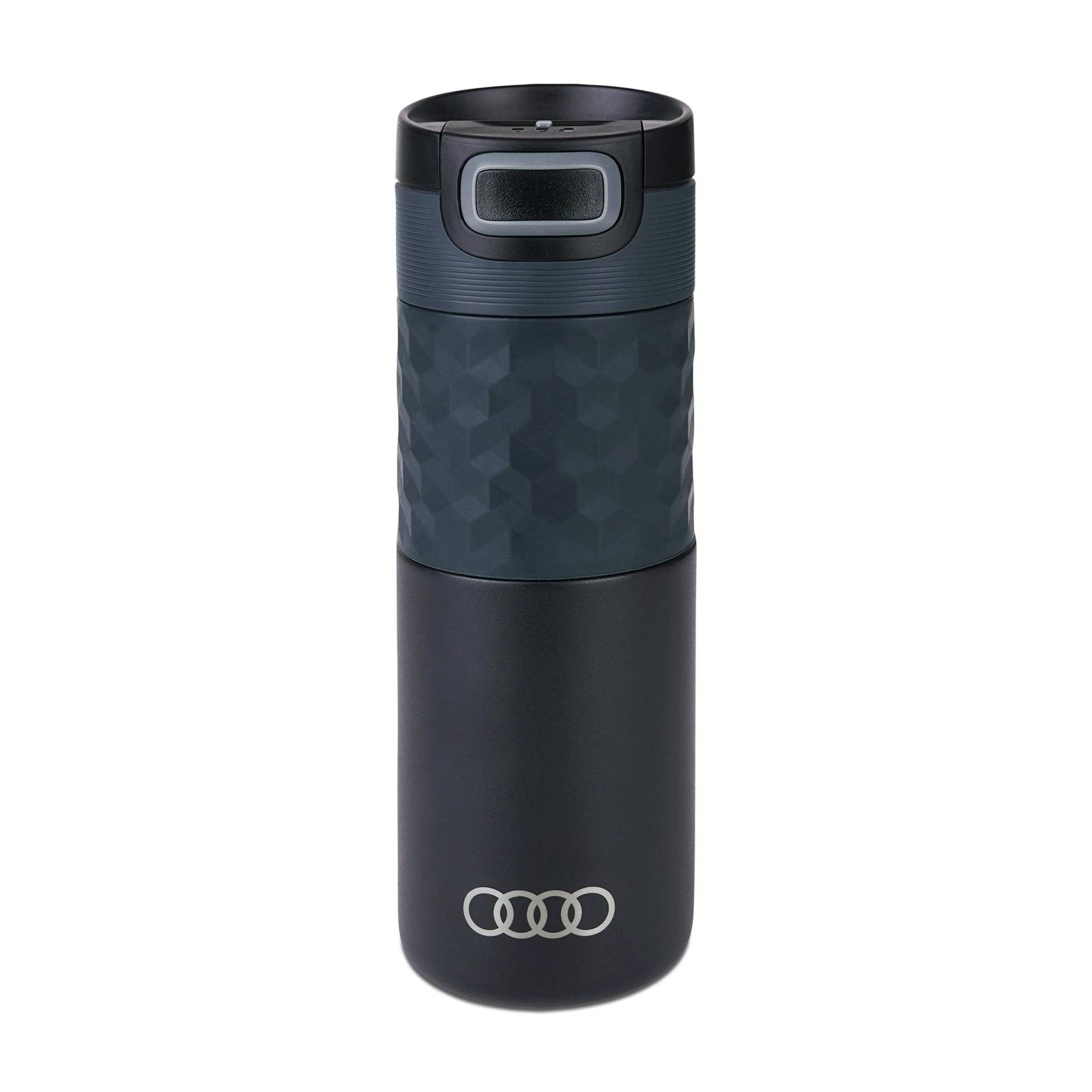 Audi 3292200400 Trinkflasche Isolierflasche Trinkbecher Thermosflasche 500ml, schwarz, mit Audi Ringe Logo Audi 3292200400 Trinkflasche Isolierflasche Trinkbecher Thermosflasche 500ml, schwarz, mit Audi Ringe Logo von Audi collection