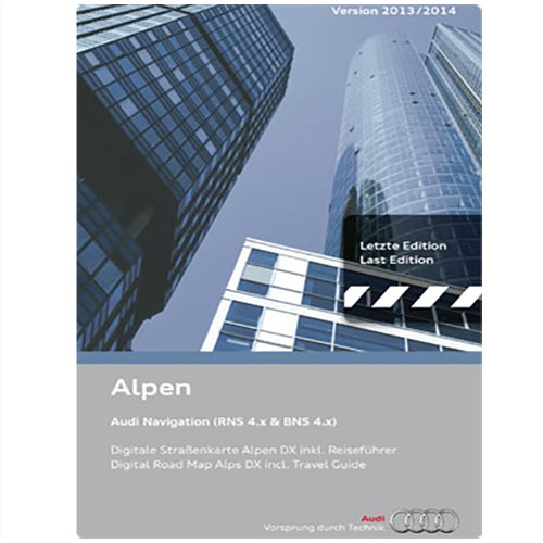 Audi 4D0060884BJ Navigations-CD Alpen 2013/2014" RNS-D/BNS 4.X mit Reiseführer von Audi