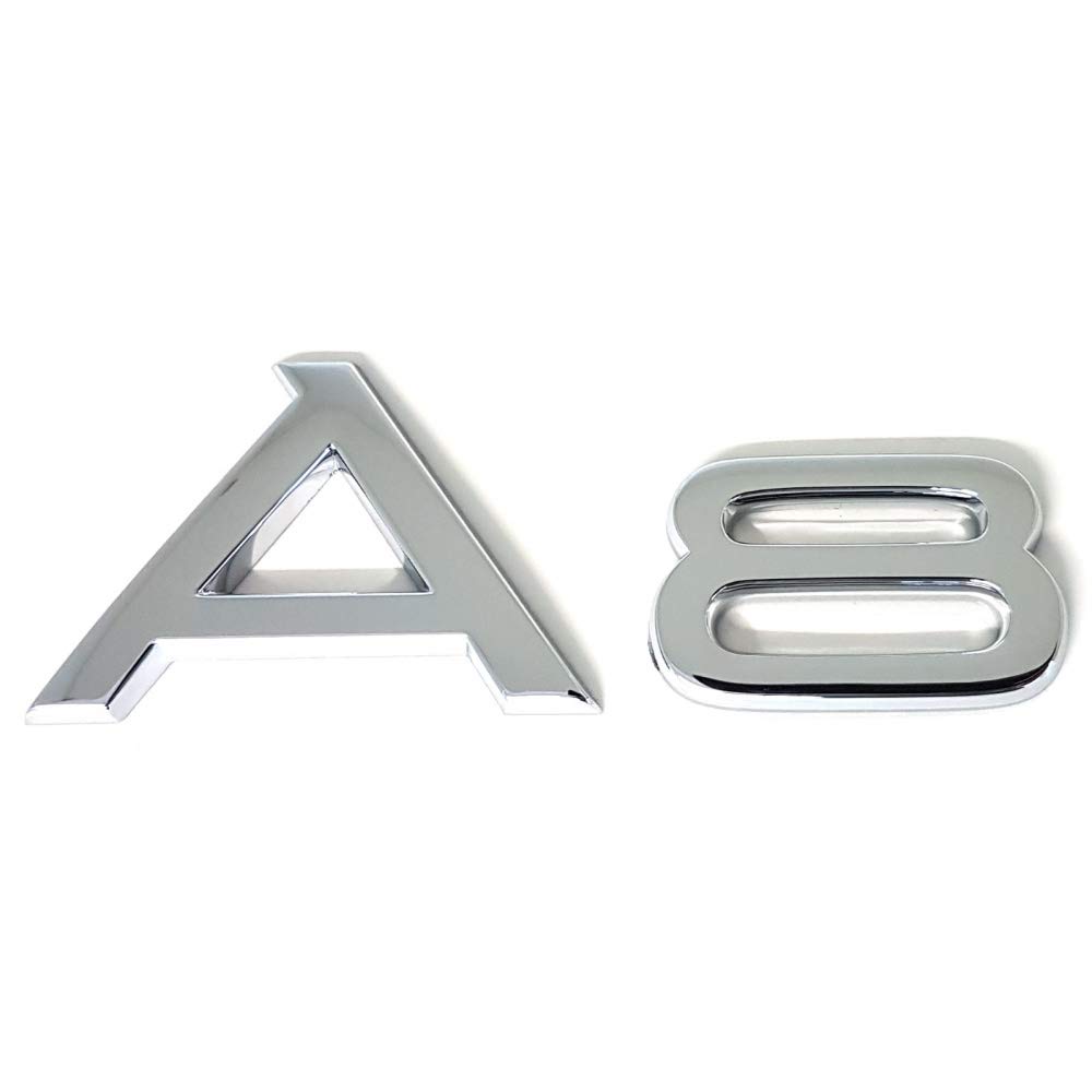 Audi 4D0853741D2ZZ Schriftzug A8 Emblem Logo Aufkleber Modellbezeichnung chrom glänzend Audi 4D0853741D2ZZ Schriftzug A8 Emblem Logo Aufkleber Modellbezeichnung chrom glänzend von Audi