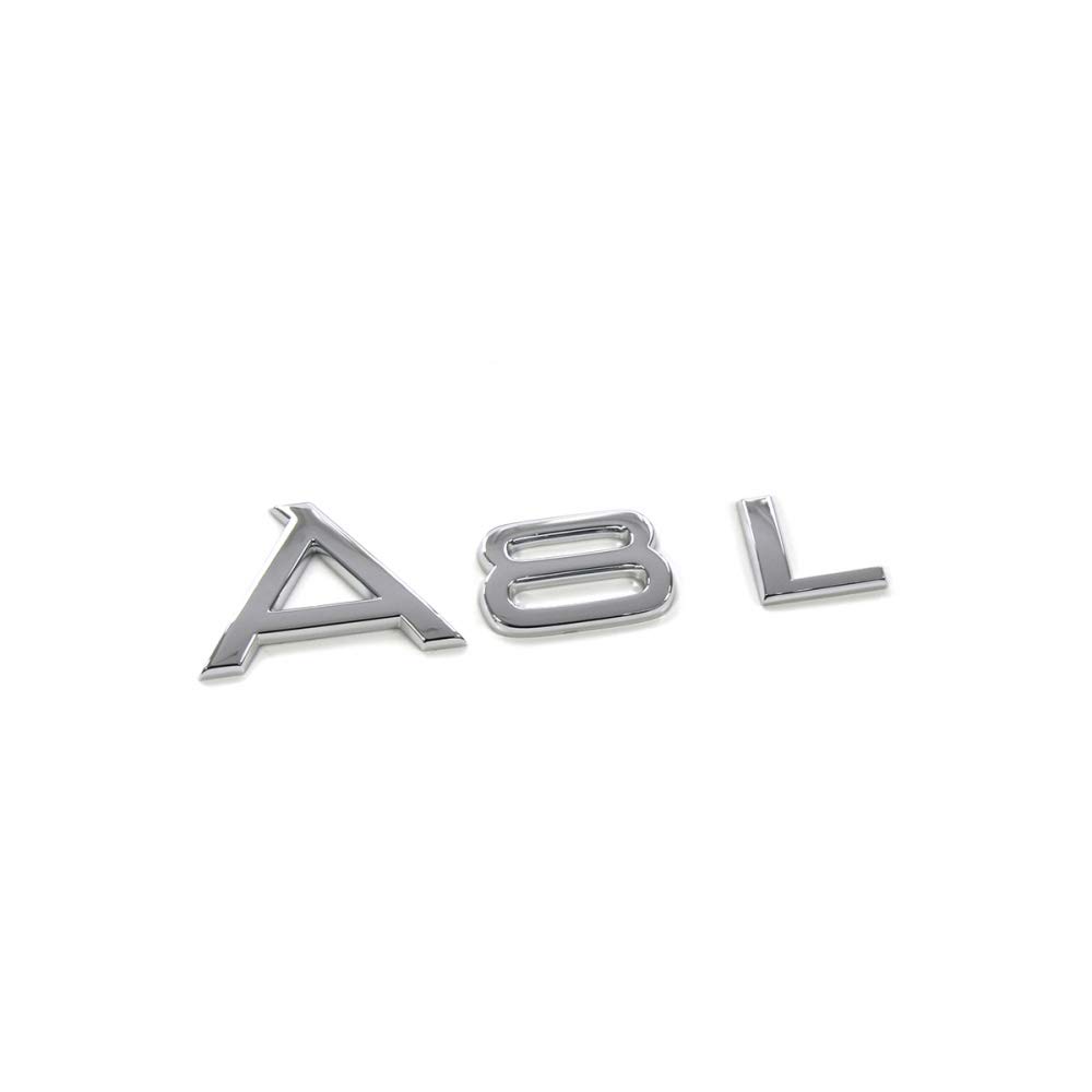 Audi 4D0853741E2ZZ Schriftzug A8L Heckklappe Emblem Logo Zeichen chrom von Audi