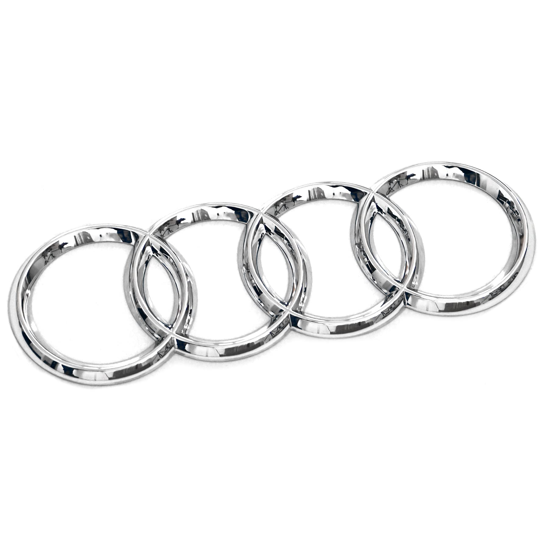 Audi 4F98537422ZZ Ringe Emblem Zeichen Heckklappe Logo, Chrom/Silber, nur Avant, nur ab Produktion 09/2008 von Audi