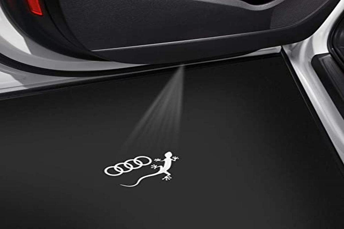 Original Audi LED-Einstiegsleuchten Ringe-Gecko-Logo von Audi