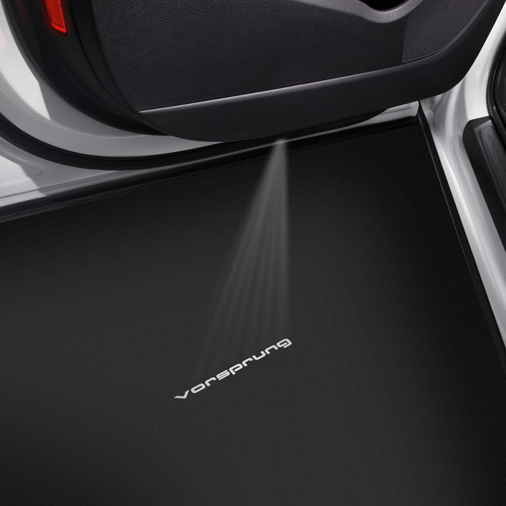 Audi 4G0052133M Einstiegsleuchten LED Einstiegsbeleuchtung Projektor Projektion Türleuchten, mit Vorsprung Schriftzug von Audi
