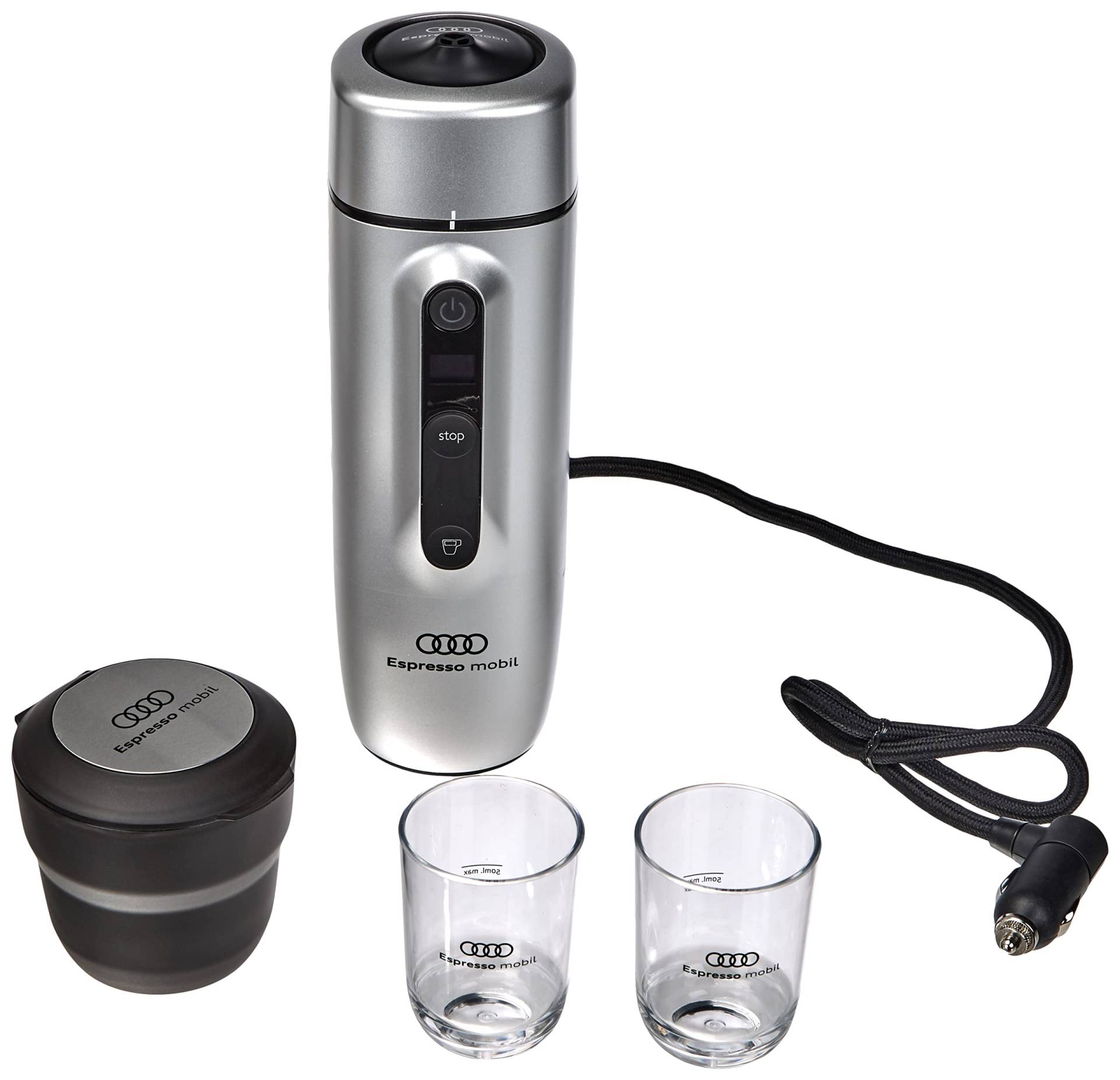 Audi 4G0069641A Mobile Espressomaschine 2. Generation, 50 milliliters, Silber, 280x220x120mm von Audi