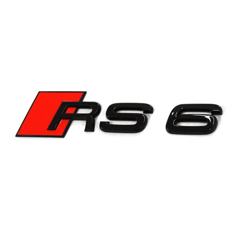 Audi 4K0853740T94 Schriftzug RS6 Aufkleber Tuning Emblem Exclusive Black Edition Logo schwarz von Audi