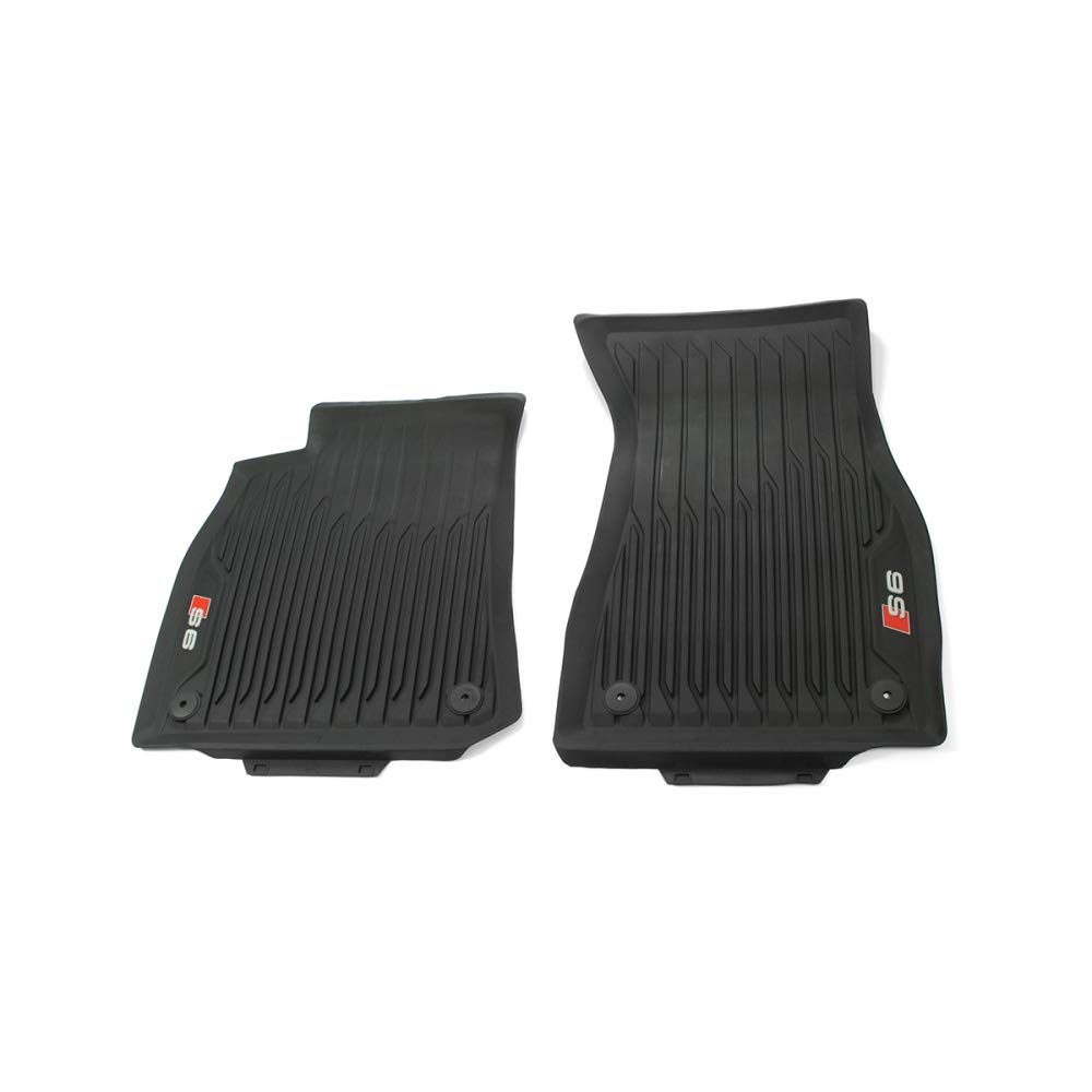 Audi 4K1061221A041 Gummi Fußmatten 2X vorn Gummimatten Allwettermatten rot/schwarz, mit S6 Schriftzug Audi 4K1061221A041 Gummi Fußmatten 2X vorn Gummimatten Allwettermatten rot/schwarz, mit S6 Schriftzug von Audi