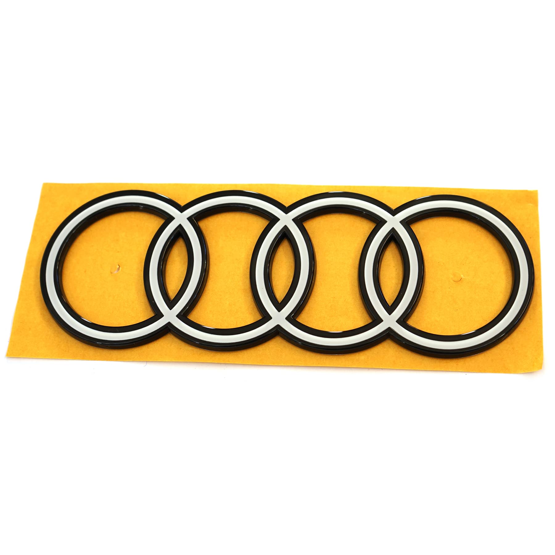 Audi 4K4853742B90A Ringe Logo Heckklappe zweidimensional Emblem weiß, nur für Sportback von Audi