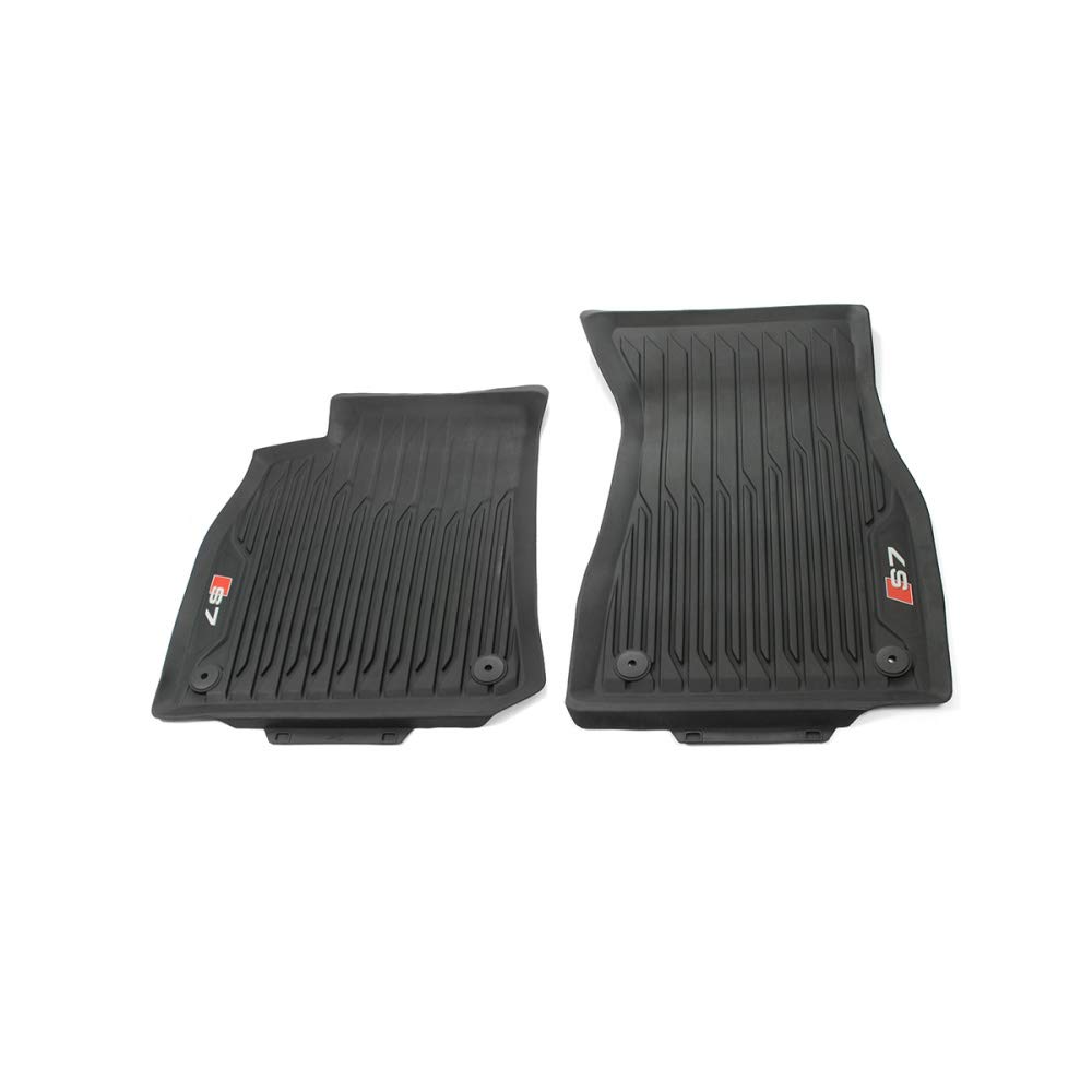 Audi 4K8061221B041 Gummi Fußmatten 2X vorn Gummimatten Allwettermatten rot/schwarz, mit S7 Schriftzug Audi 4K8061221B041 Gummi Fußmatten 2X vorn Gummimatten Allwettermatten rot/schwarz, mit S7 Schriftzug von Audi
