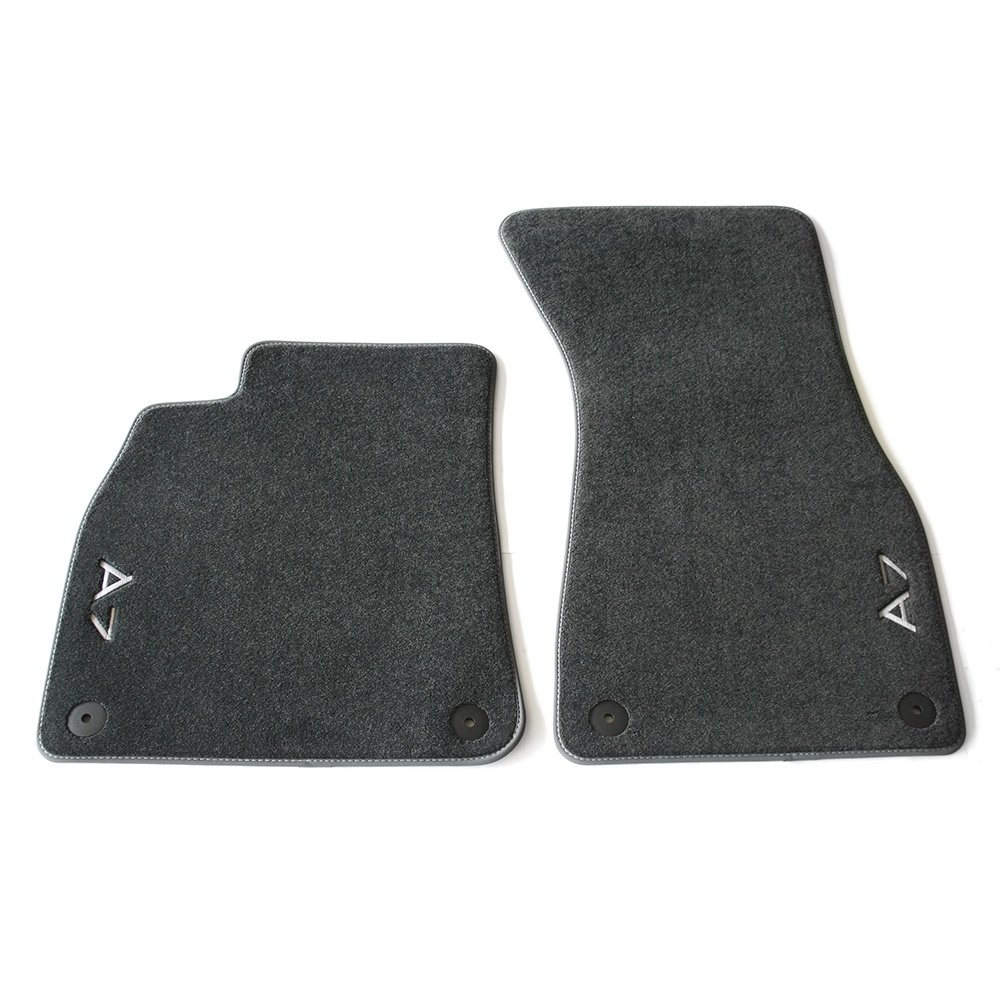 Audi 4K8061275MNO Premium Velours Textilfußmatten 2-teilig Vorn Schwarz Stoffmatten Textil Fußmatten, mit A7 Schriftzug Audi 4K8061275MNO Premium Velours Textilfußmatten 2-teilig Vorn Schwarz Stoffmatten Textil Fußmatten, mit A7 Schriftzug von Audi