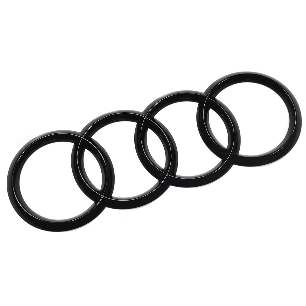 Audi 4K8071802 Zeichen Ringe Black Edition Emblem Blackline Logo Schwarz von Audi