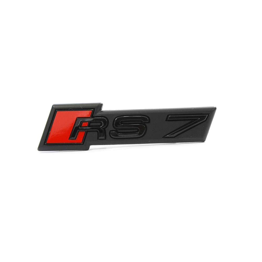 Original Audi RS7 Schriftzug Emblem Logo Schwarz Front Kühlergrill von Audi