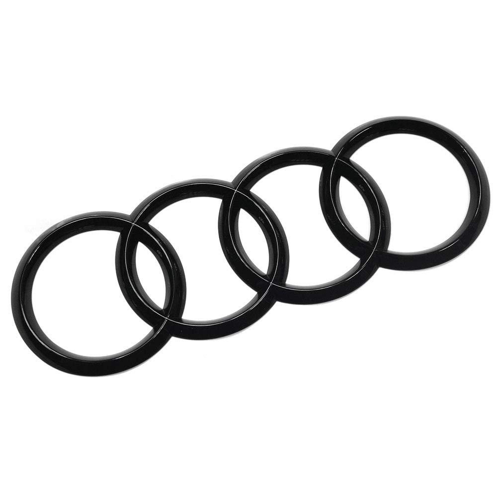 Audi 4K8853742BT94 Ringe Emblem Heckklappe Black Edition Blackline Logo schwarz glänzend von Audi