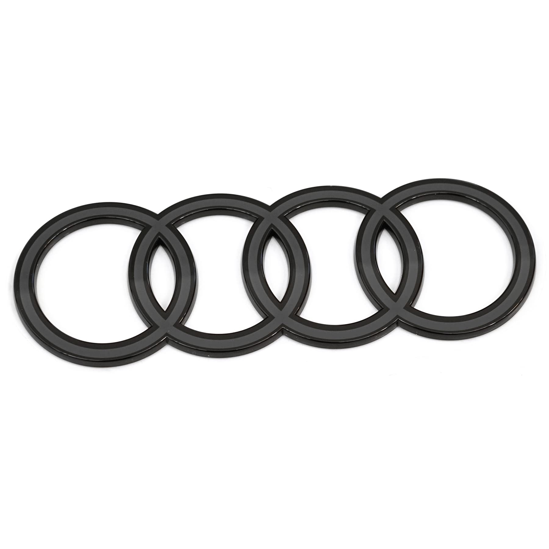 Audi 4KE071802A Ringe Logo Emblem Zeichen Heckklappe, zweidimensionales Design, nur für geschlossenen Aufbau (PR-Code K4H), Nicht für Sportback von Audi