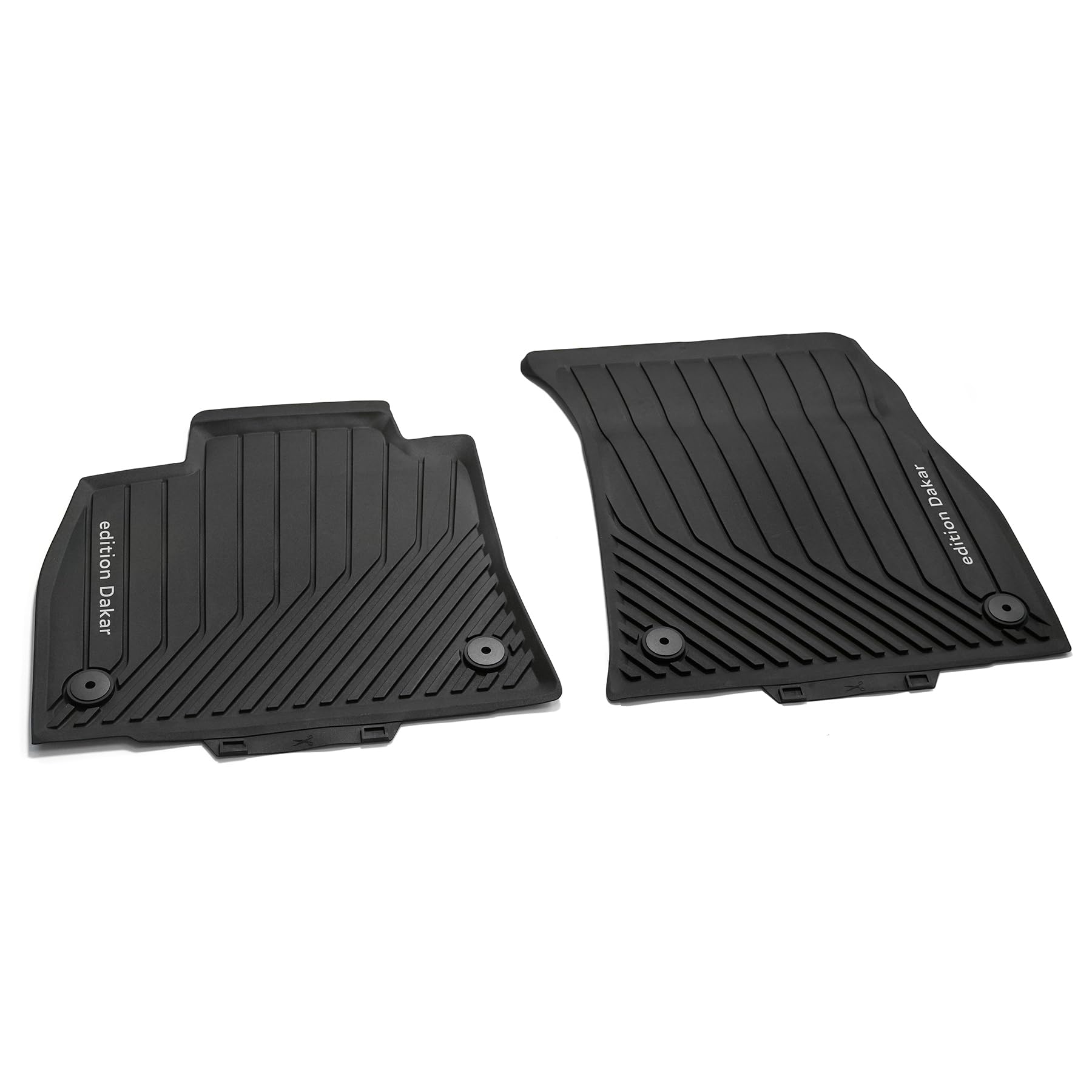 Audi 4KL061501A041 Gummi Fußmatten Premium Allwettermatten 2X Gummimatten vorn, schwarz, mit Schriftzug: Edition Dakar Audi 4KL061501A041 Gummi Fußmatten Premium Allwettermatten 2X Gummimatten vorn, schwarz, mit Schriftzug: Edition Dakar von Audi