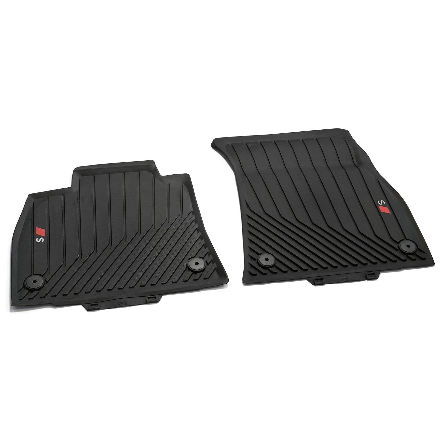 Audi 4KL061501C041 Gummi Fußmatten Premium Allwettermatten 2X Gummimatten vorn, schwarz, mit S-Logo Audi 4KL061501C041 Gummi Fußmatten Premium Allwettermatten 2X Gummimatten vorn, schwarz, mit S-Logo von Audi