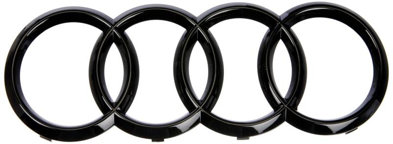 Audi 4M0071801 Ringe Zeichen Kühlergrill Black Edition Emblem Blackline Logo schwarz von Audi