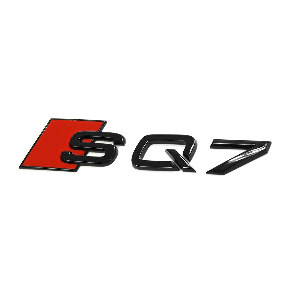 Audi 4M0853735AT94 Schriftzug SQ7 Logo Aufkleber Blackline Black Edition Emblem, schwarz/rot von Audi