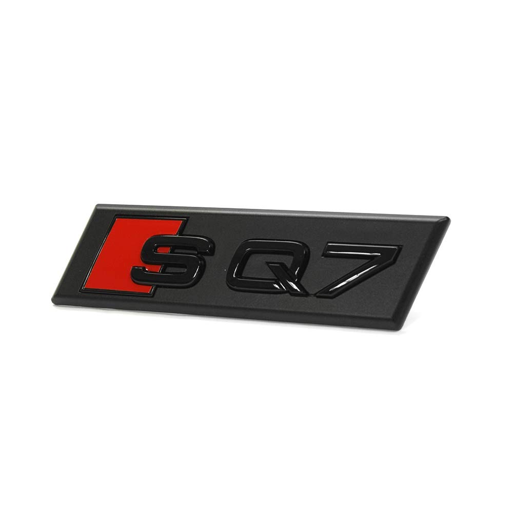 Original Audi SQ7 Schriftzug Emblem Logo Schwarz Front Kühlergrill 4M0853748B T94 von Audi