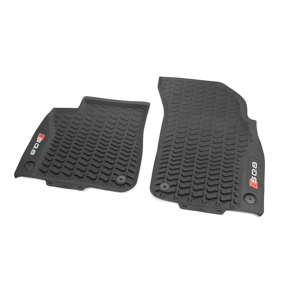 Audi 4M8061221A041 Gummi Fußmatten 2X Gummimatten vorn Allwettermatten schwarz/rot, mit SQ8 Schriftzug Audi 4M8061221A041 Gummi Fußmatten 2X Gummimatten vorn Allwettermatten schwarz/rot, mit SQ8 Schriftzug von Audi