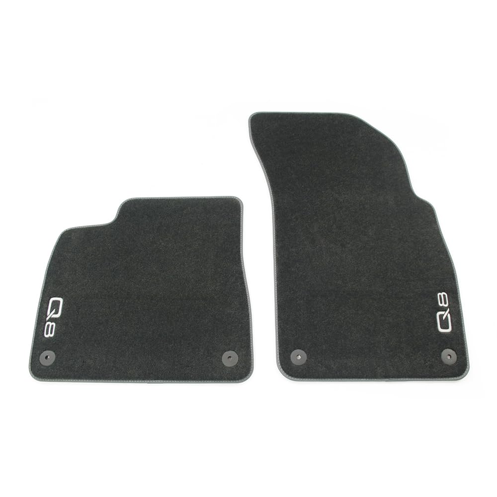 Audi 4M8061275CMNO Fußmatten Premium Velours Textilfußmatten 2X Stoffmatten vorn, schwarz, mit Q8 Schriftzug Audi 4M8061275CMNO Fußmatten Premium Velours Textilfußmatten 2X Stoffmatten vorn, schwarz, mit Q8 Schriftzug von Audi