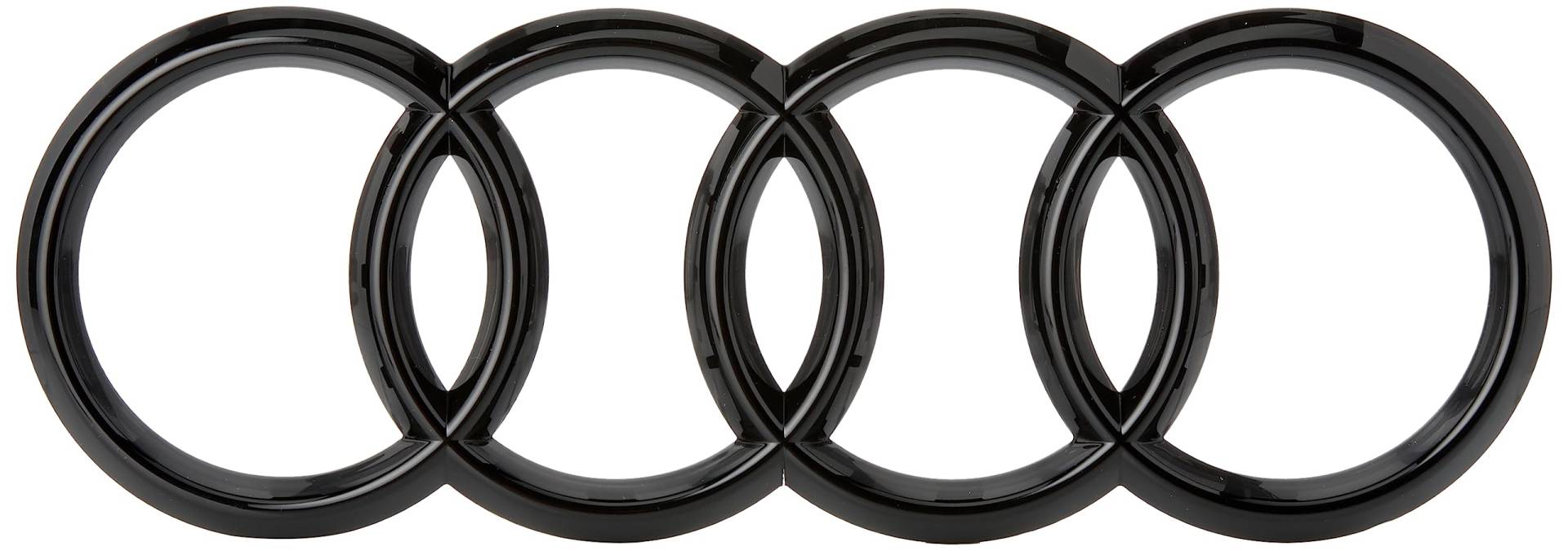 Audi 4M8071801 Zeichen Kühlergrill Ringe Black Edition Emblem Blackline Logo schwarz von Audi