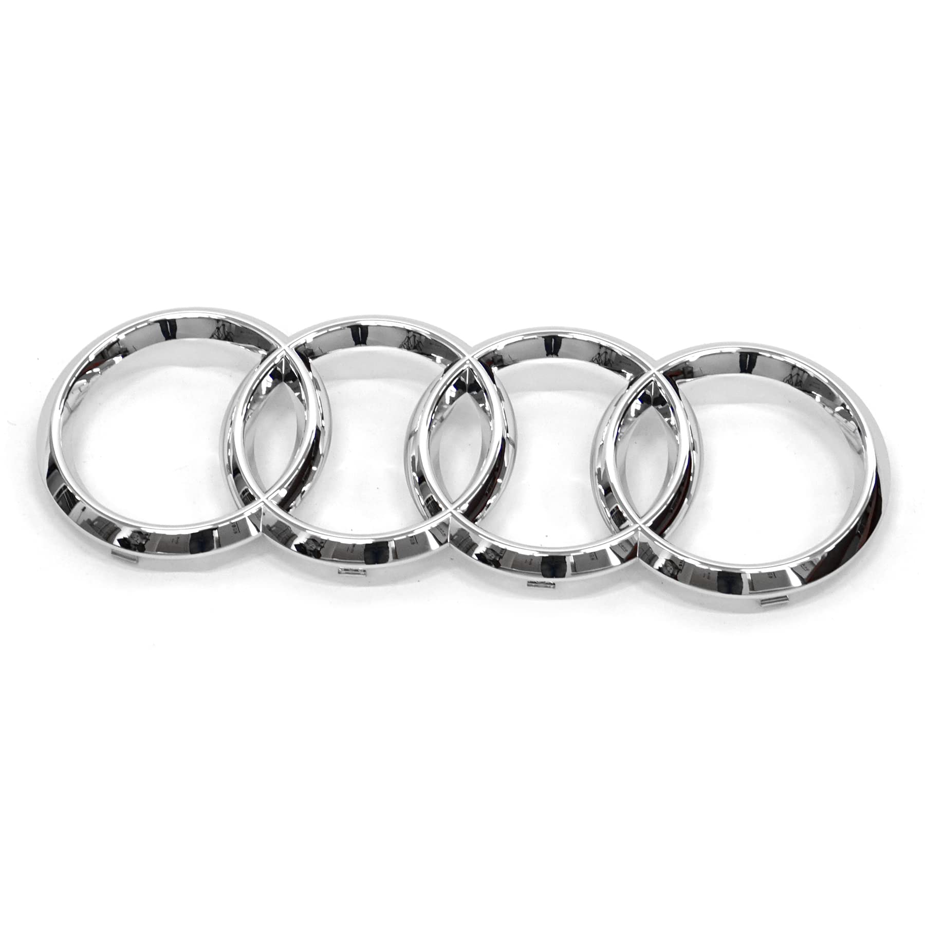 Audi 4N08536052ZZ Ringe Logo Zeichen Kühlergrill Emblem, Chrom/Silber von Audi