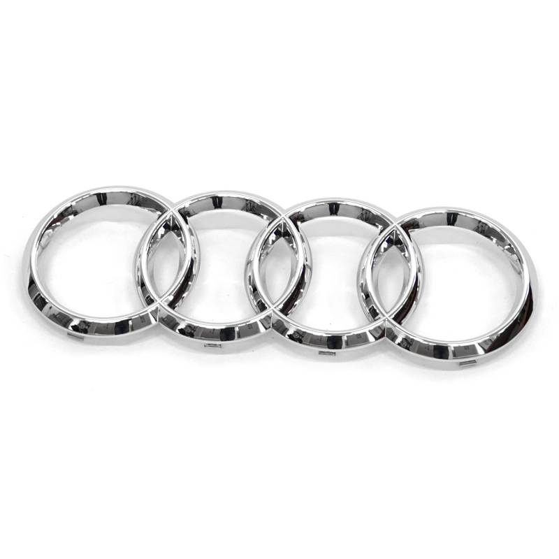 Audi 4N08536052ZZ Ringe Logo Zeichen Kühlergrill Emblem, Chrom/Silber von Audi
