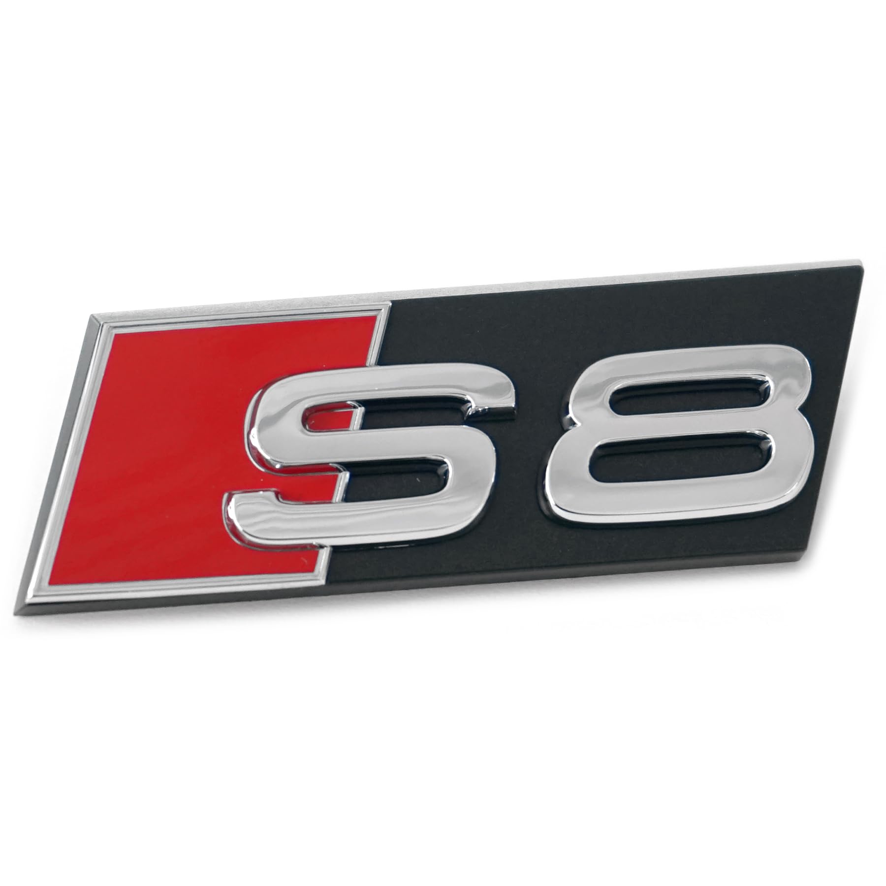 Audi 4N0853736B2ZZ Schriftzug S8 Emblem Logo Kühlergrill, Silber/rot von Audi
