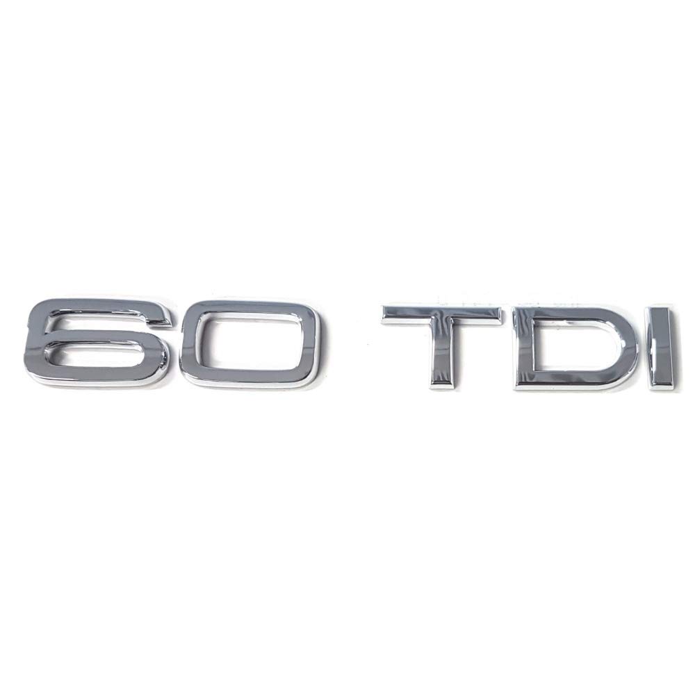 Audi 4N0853744D2ZZ Schriftzug 60 TDI Emblem Logo Aufkleber Diesel chrom glänzend Audi 4N0853744D2ZZ Schriftzug 60 TDI Emblem Logo Aufkleber Diesel chrom glänzend von Audi