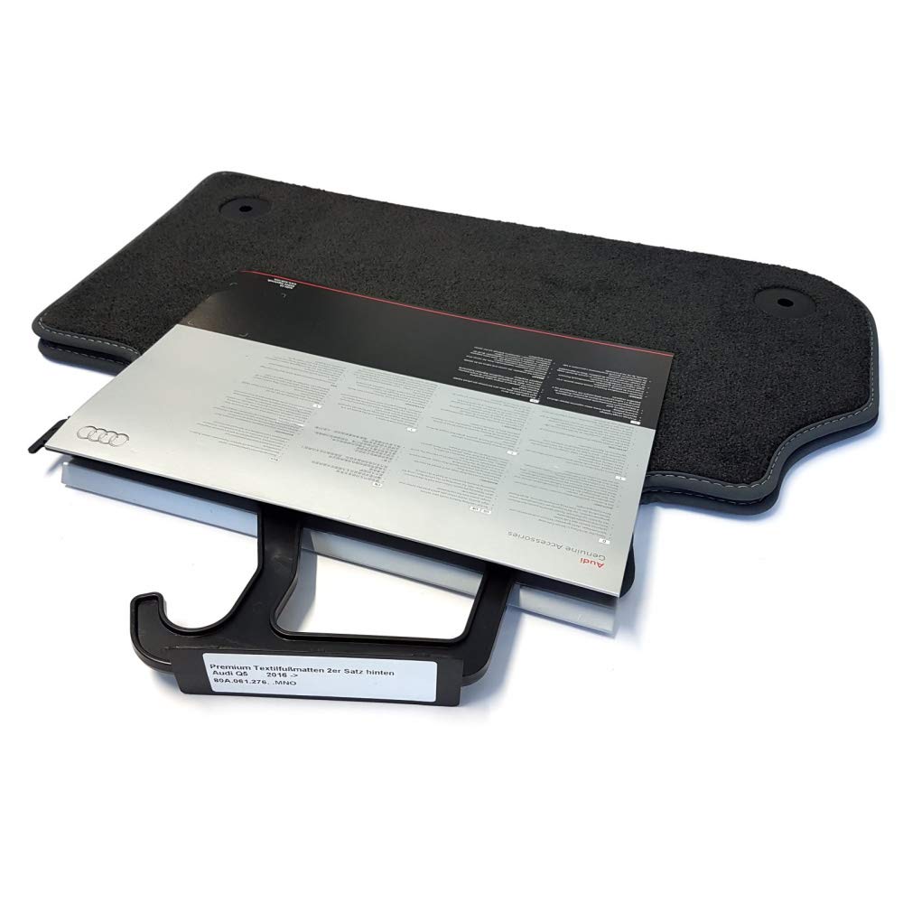 Audi 80A061276MNO Premium Velours Fußmatten Textilfußmatten 2X Stoffmatten hinten, mit Druckknopf-Befestigungen Audi 80A061276MNO Premium Velours Fußmatten Textilfußmatten 2X Stoffmatten hinten, mit Druckknopf-Befestigungen von Audi
