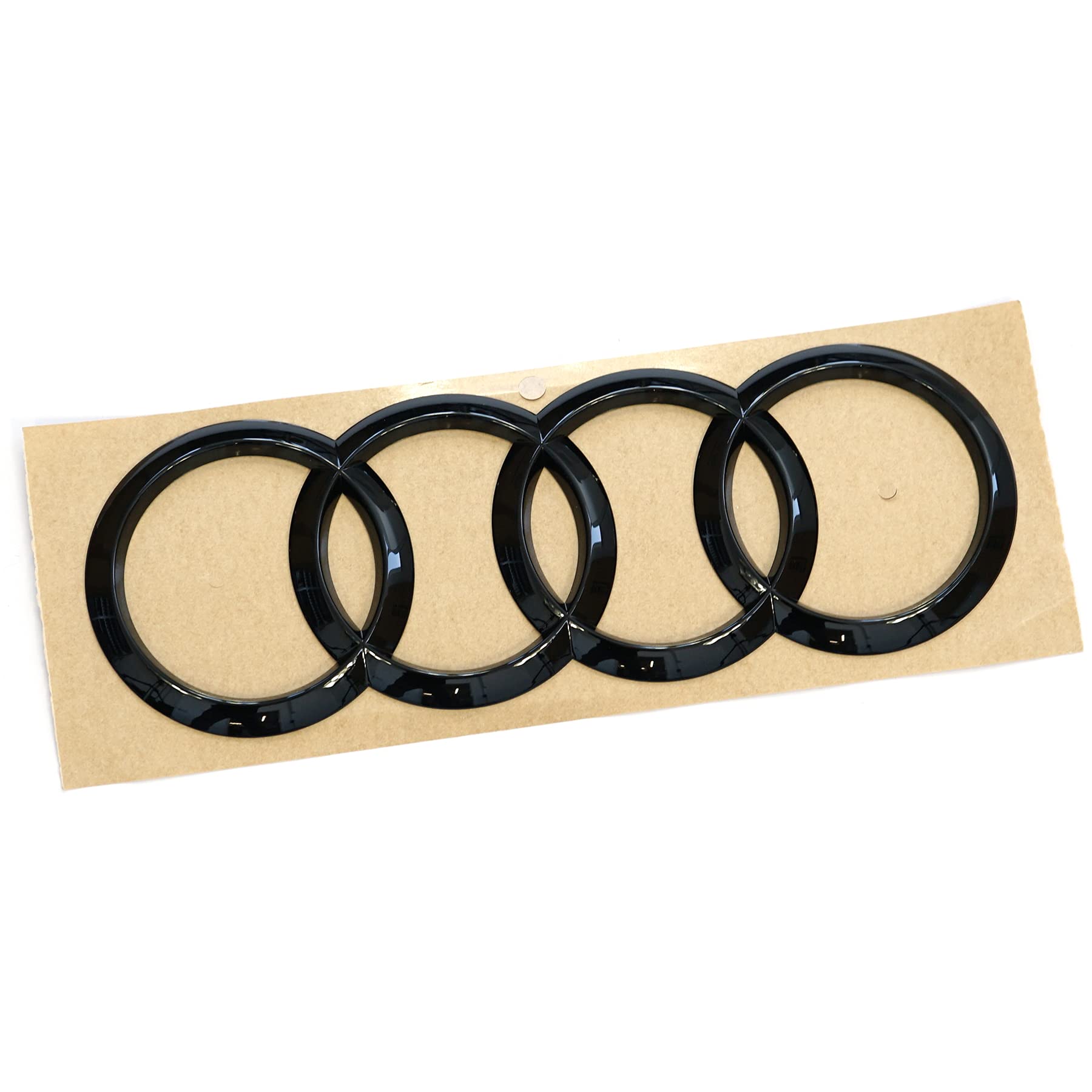 Audi 80A071802 Ringe Logo Black Edition Aufkleber Emblem Blackline, schwarz, Nicht für Sportback Audi 80A071802 Ringe Logo Black Edition Aufkleber Emblem Blackline, schwarz, Nicht für Sportback von Audi