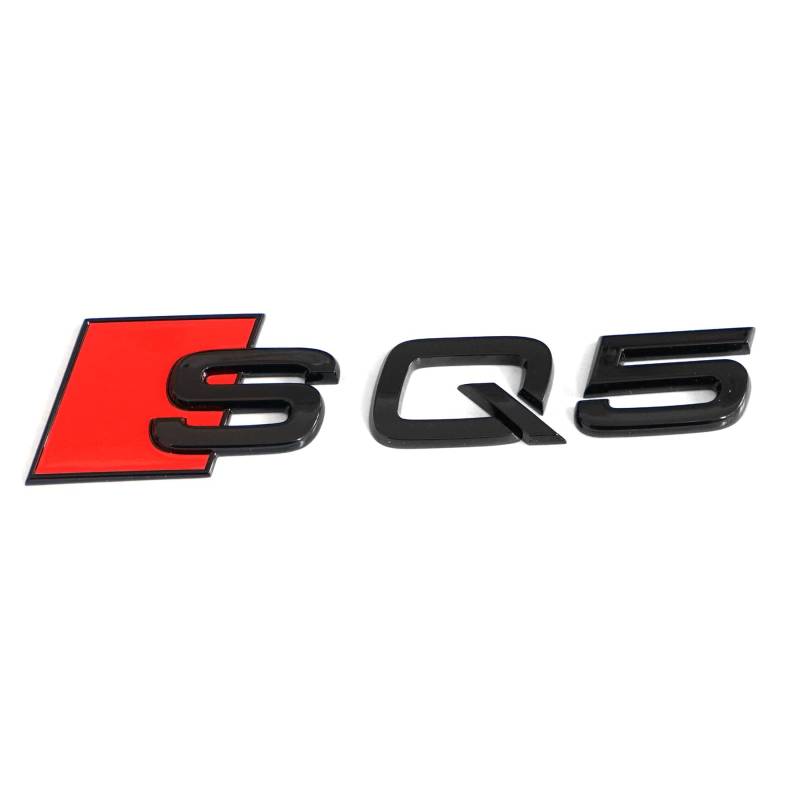 Audi 80A071804 Schriftzug SQ5 Aufkleber Black Edition Emblem, schwarz/rot von Audi