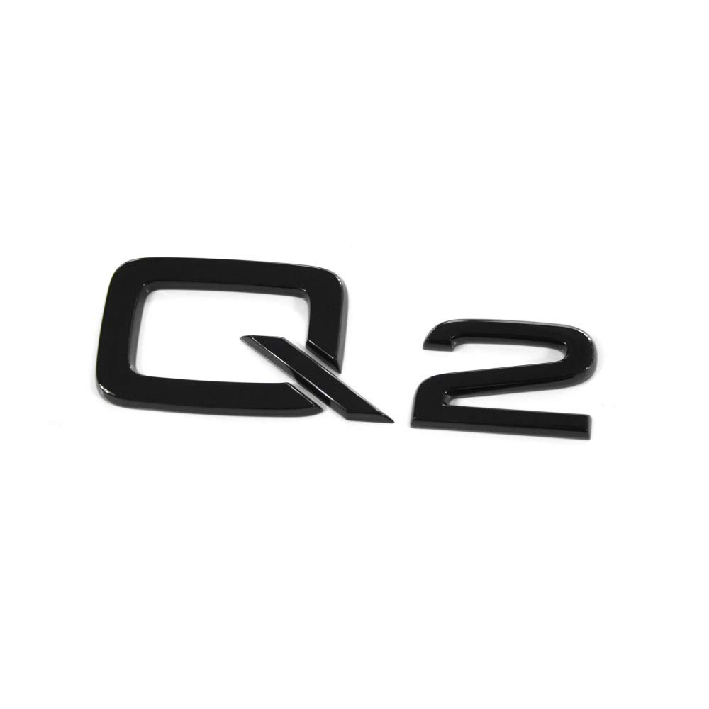 Audi 81A071803 Schriftzug Q2 Aufkleber Buchstaben Sticker Black Edition Emblem Modellschriftzug Modellbezeichnung, schwarz von Audi