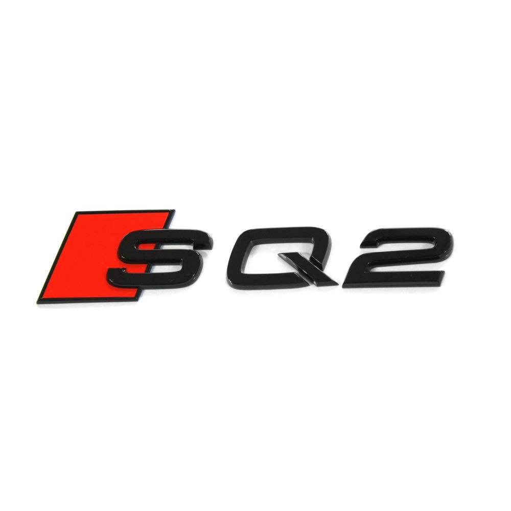 Audi 81A071804 Schriftzug SQ2 Black Edition Emblem Buchstaben Modellbezeichnung Aufkleber schwarz/rot von Audi