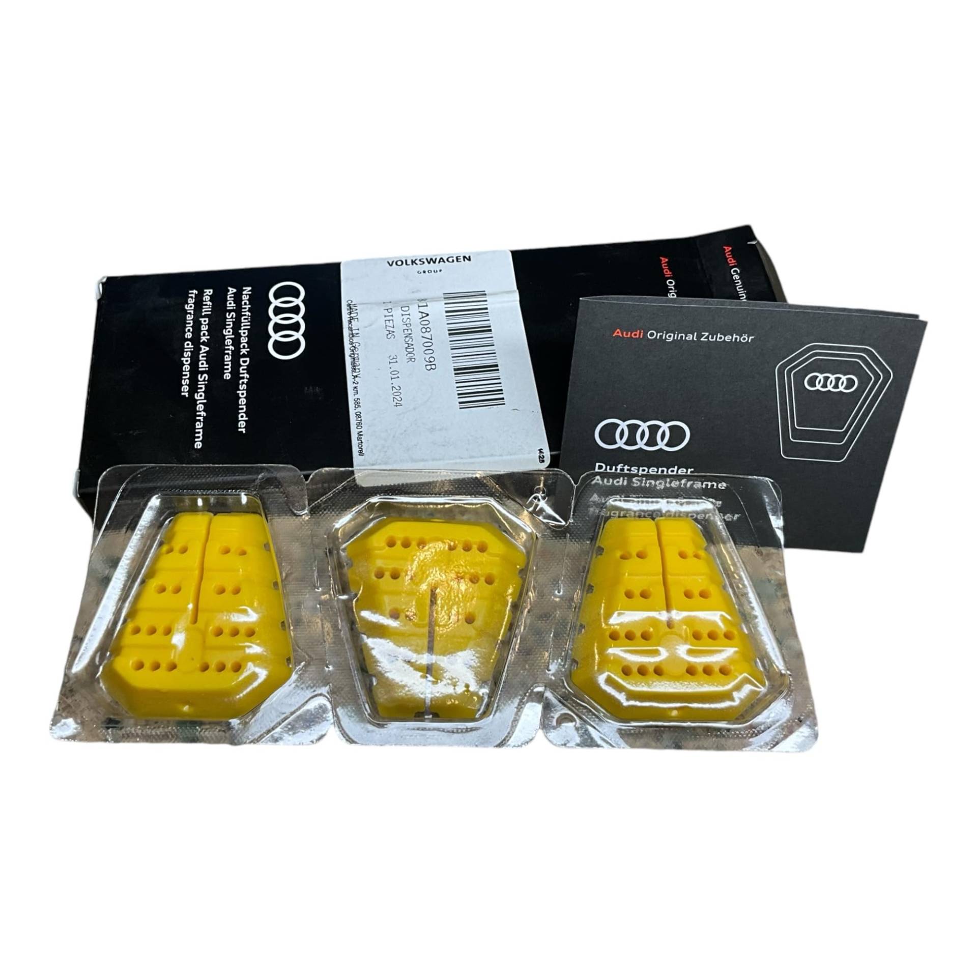 Audi 81A087009B Nachfüllpack Duftspender Singleframe Duftstick, Gelb Belebend Audi 81A087009B Nachfüllpack Duftspender Singleframe Duftstick, Gelb Belebend von Audi