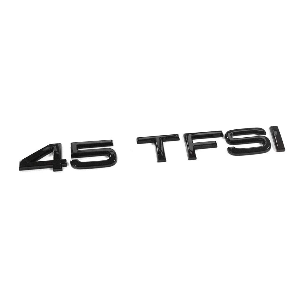 Audi 83A853744DT94 Schriftzug 45 TFSI Exclusive Black Edition Buchstaben Logo Heckklappe Emblem, schwarz von Audi
